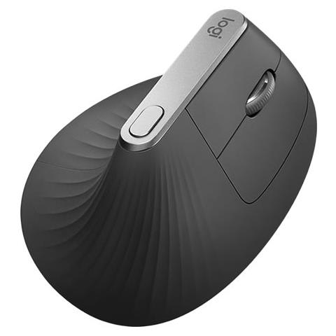 LOGITECH Mouse | Ergonomico MX Vertical Advanced RF Wireless + Bluetooth Ottico 4 Tasti 4000 DPI Colore Nero