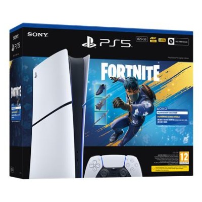 Sony | PlayStation 5 Edizione Digitale Slim 825 GB Bundle Fortnite Flowering Chaos